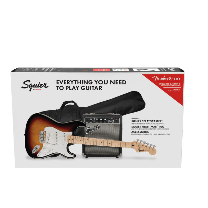 Squier FSR Stratocaster Pack. Maple neck. Frontman 10g. BSB - The Musicstore UK
