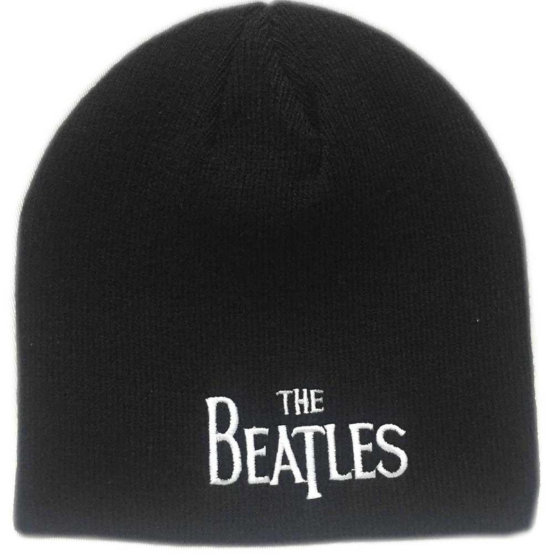 The Beatles (Drop T Logo) Unisex Beanie Hat - The Musicstore UK