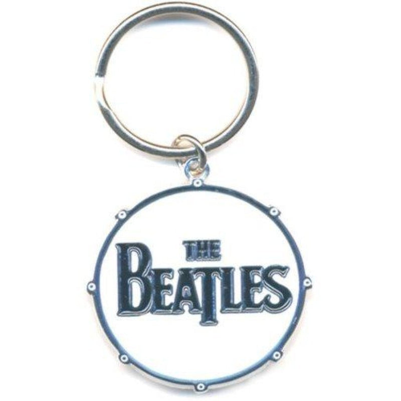 The Beatles (Drum Logo Enamel In-Fill) Metal Keychain - The Musicstore UK