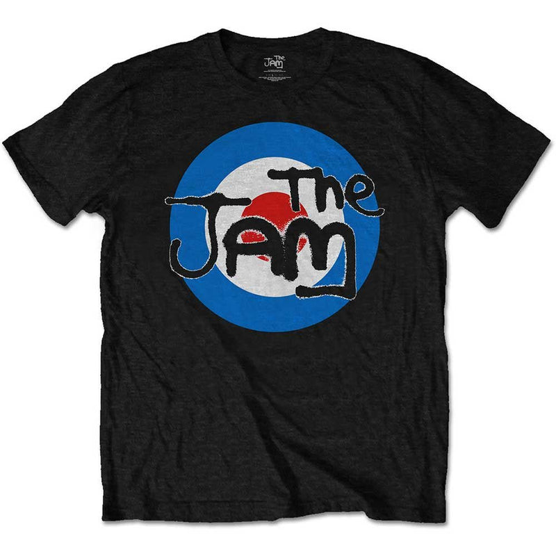 The Jam Black Spray Target Logo Unisex T-Shirt - The Musicstore UK