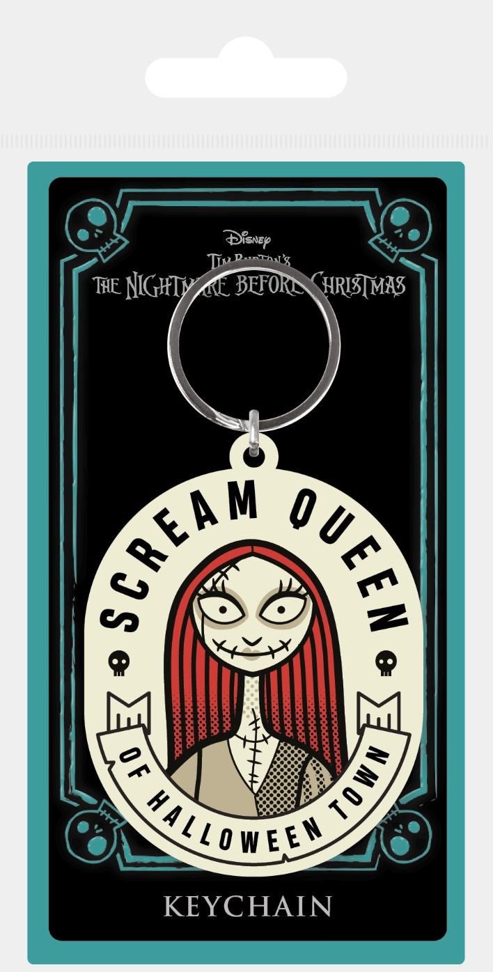 The Nightmare Before Christmas (Scream Queen) Rubber Keychain - The Musicstore UK