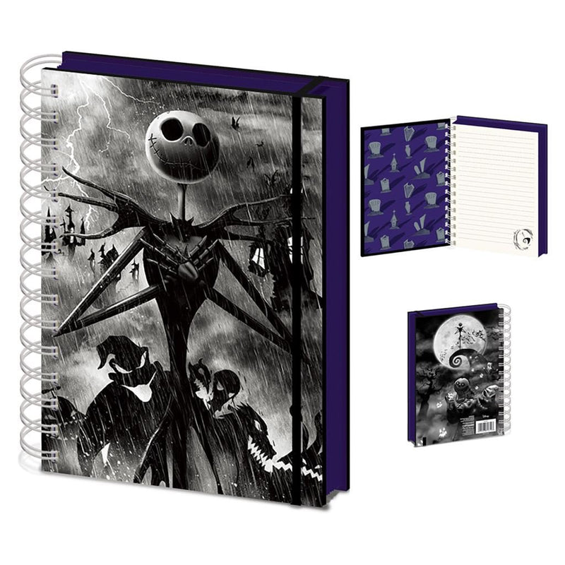 The Nightmare Before Christmas (Seriously Spooky) A5 3D Cover Notebook - The Musicstore UK