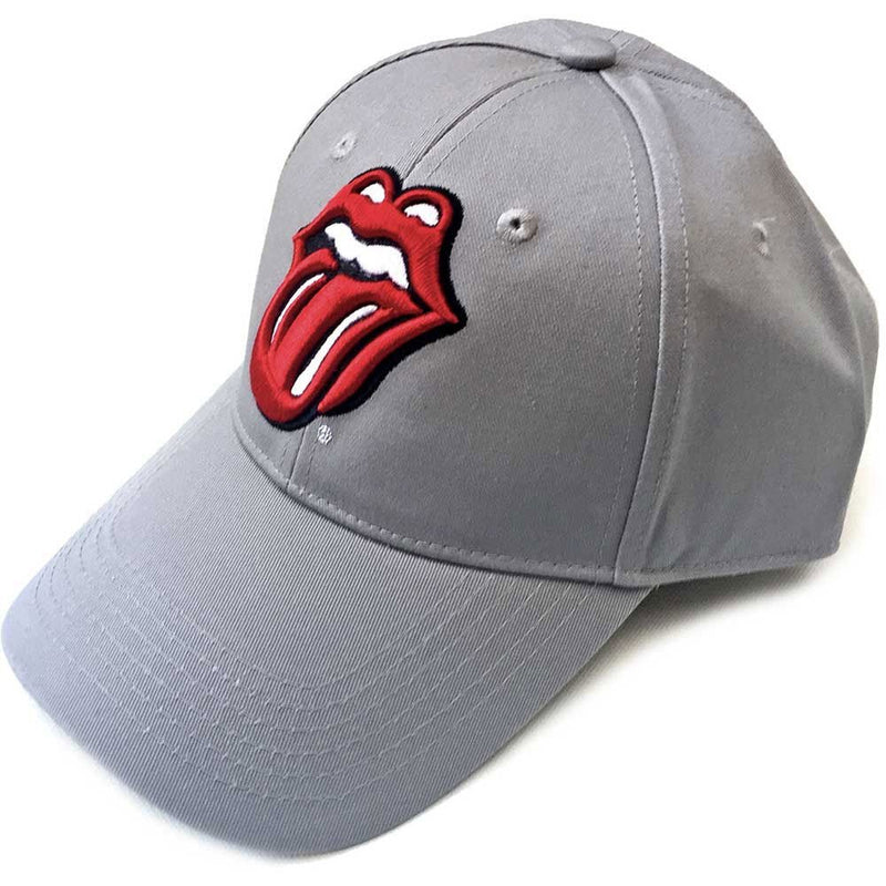 The Rolling Stones (Classic Tongue) Grey Unisex Baseball Cap - The Musicstore UK