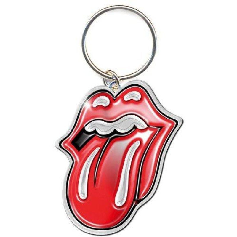 The Rolling Stones (Classic Tongue) Metal Keychain (Enamel In-Fill) - The Musicstore UK