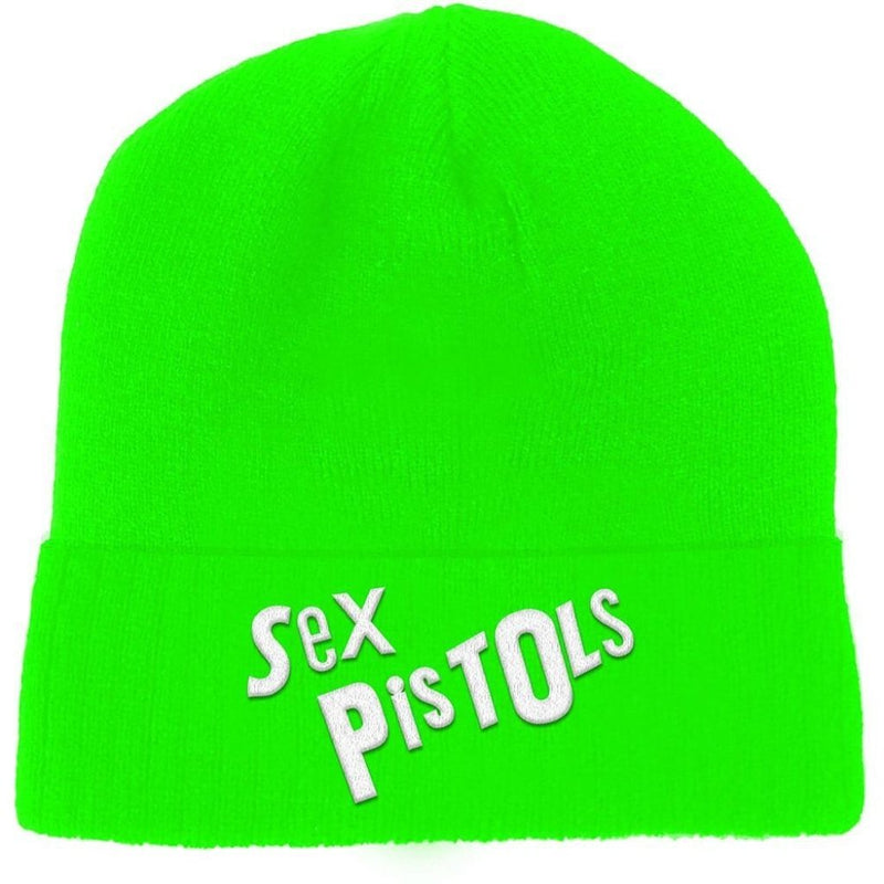 The Sex Pistols (Logo) Unisex Beanie Hat (Green) - The Musicstore UK