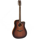 Vintage VE440WK Paul Brett Signature Statesboro' Dreadnought Electro Acoustic Guitar. Whiskey Sour Finish - The Musicstore UK